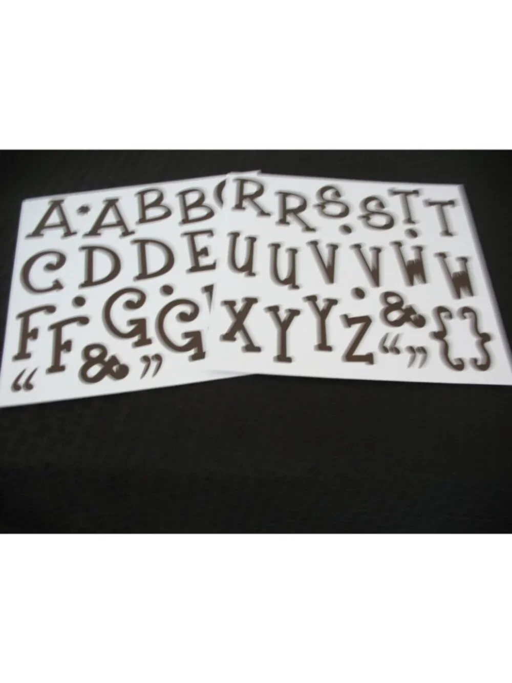 ABC/123 Monograms Creative Memories Brown Simple no longer in shrinkwrap, unused